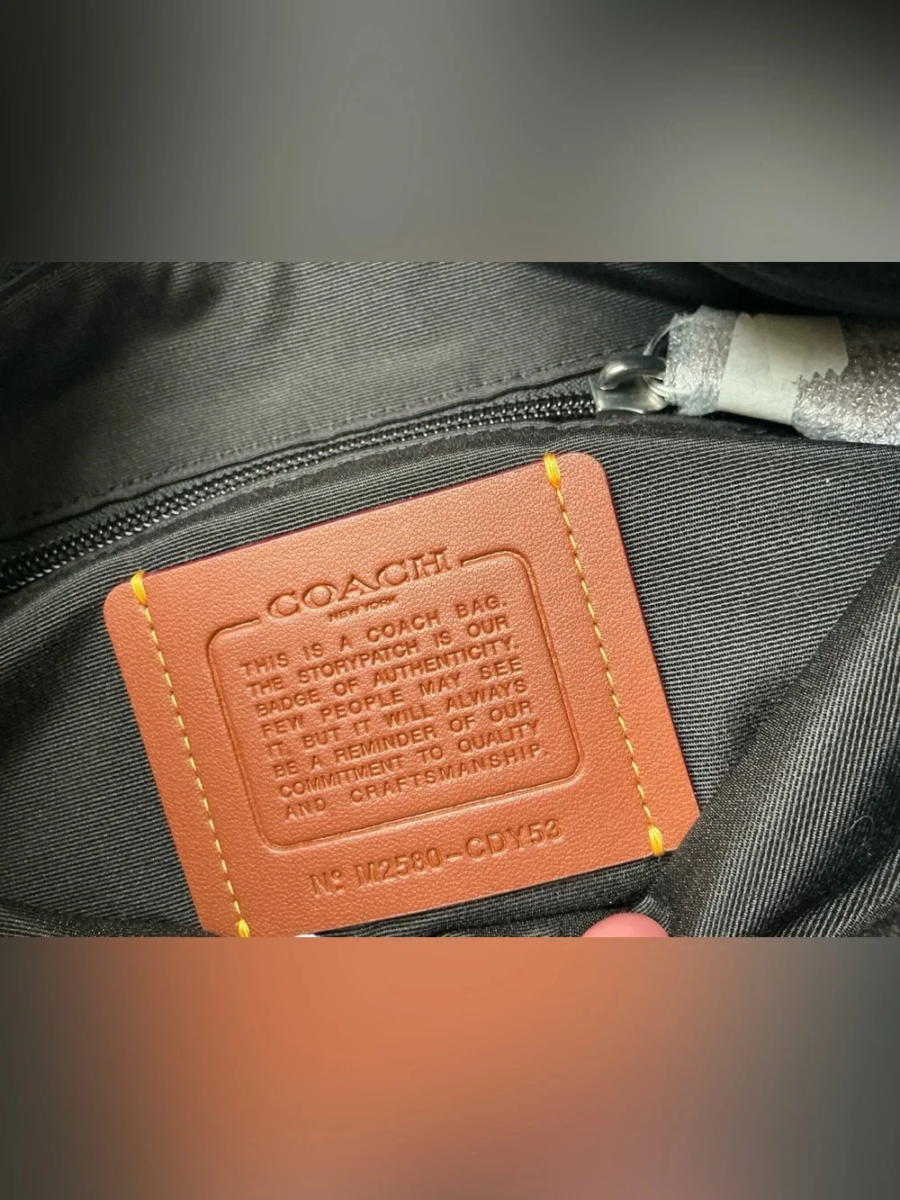 Coach Small Finn Signature Denim Crossbody Pouch Charms CDY53 NWT